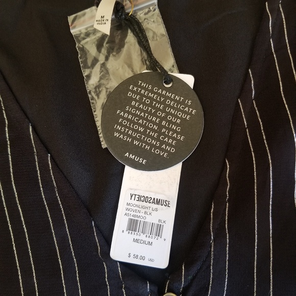 Brand New!!! Amuse Society Blouse - Picture 3 of 4